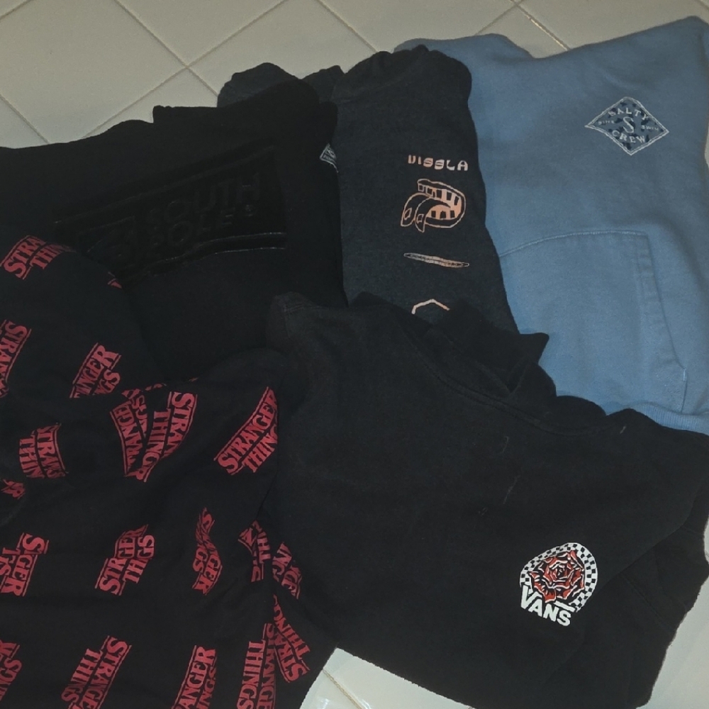 Vans Black and Red Kids Sweatshirt